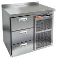 Стол морозильный HICOLD GN 3 BR2 BT с бортом